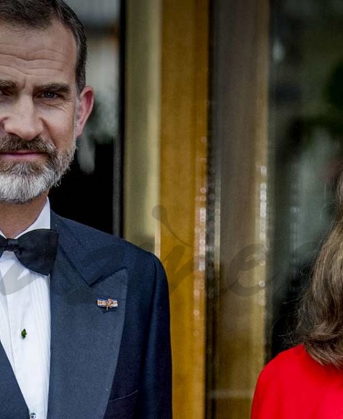 La reina Letizia espectacular de rojo, en el 50 cumpleaños del rey Guillermo de Holanda