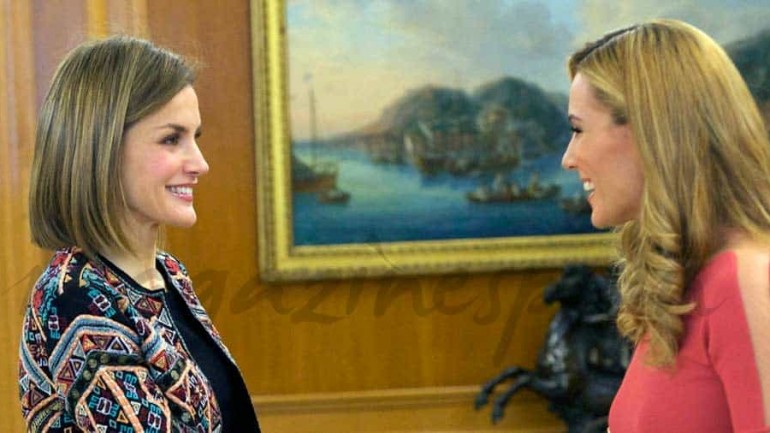 El encuentro de la reina Letizia con Edurne