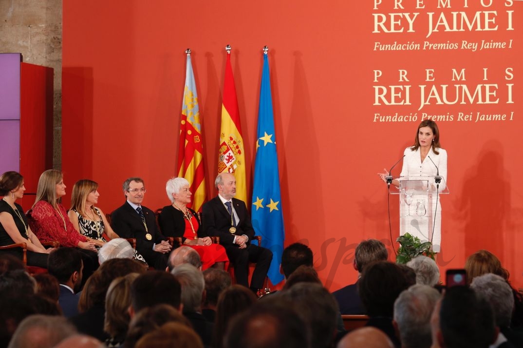 Reina Letizia en la 29ª edición de los "Premios Rey Jaime I" © Casa S.M. El Rey