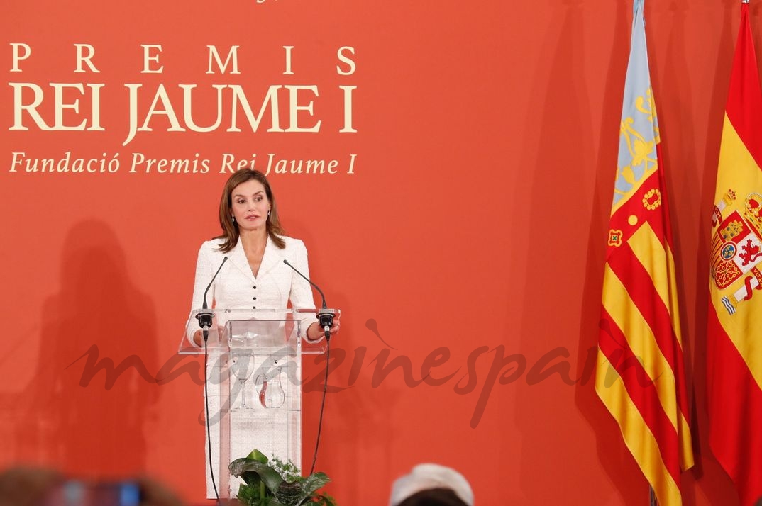 Reina Letizia en la 29ª edición de los "Premios Rey Jaime I" © Casa S.M. El Rey