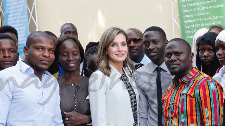 Segundo día de viaje de la reina Letizia a Senegal