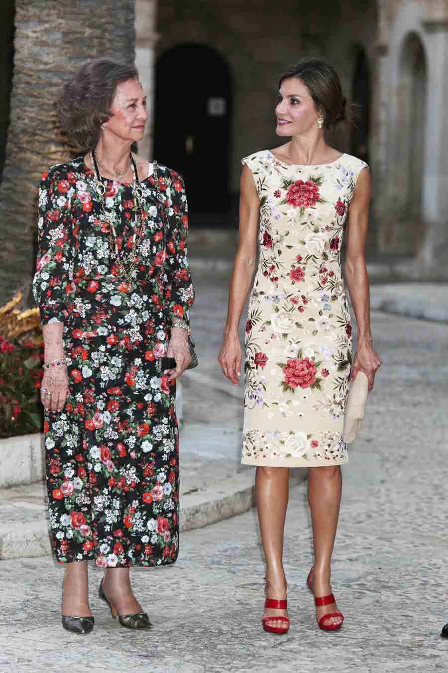 reinas letizia y sofia recepcion