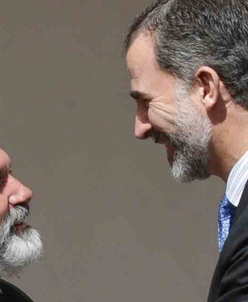 Antonio Banderas recibe del rey Felipe VI, el premio Camino Real