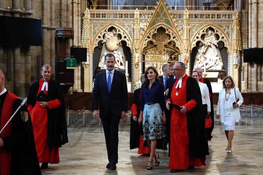 Reyes Felipe y Letizia en la Abadia de Westminster © Casa S.M. El Rey