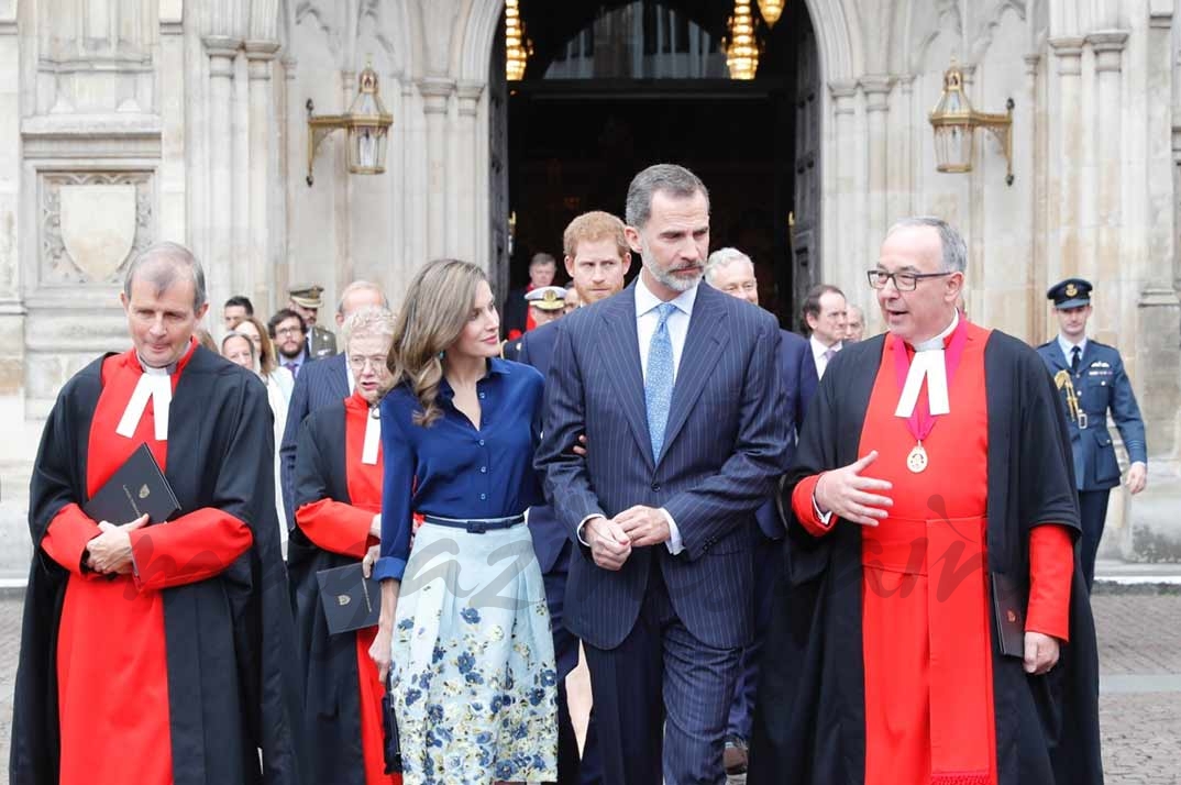 Reyes Felipe y Letizia en la Abadia de Westminster © Casa S.M. El Rey