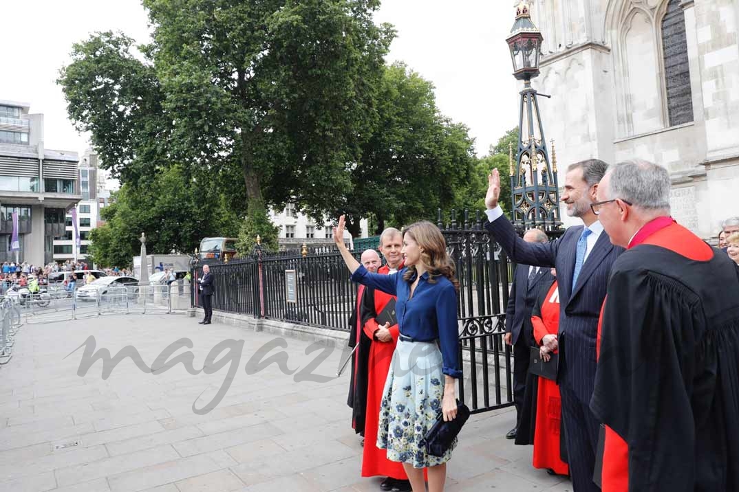 Reyes Felipe y Letizia en la Abadia de Westminster © Casa S.M. El Rey