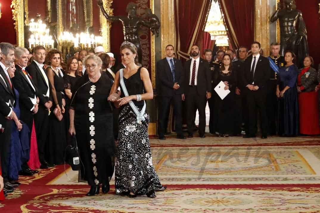 La reina Letizia junto a Nechama Rivlin © Casa S.M. El Rey