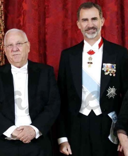 Cena de gala en el Palacio Real en honor al Presidente de Israel y a su esposa