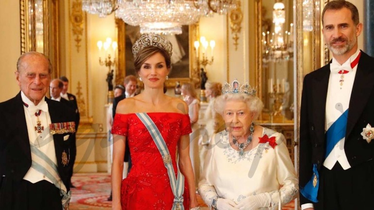 Cena de gala en Buckingham Palace en honor a los Reyes Felipe y Letizia
