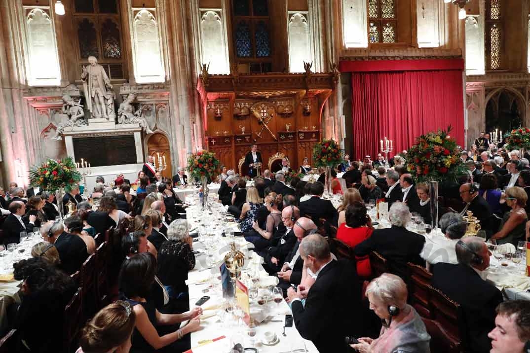 Los Reyes, cena de gala en Guildhall © Casa S.M. El Rey