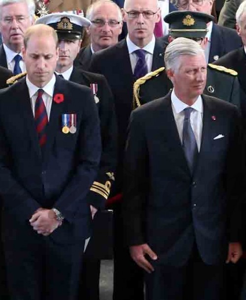 Los Duques de Cambridge y los Reyes de Bélgica en el centenario de la batalla de Passchendaele.