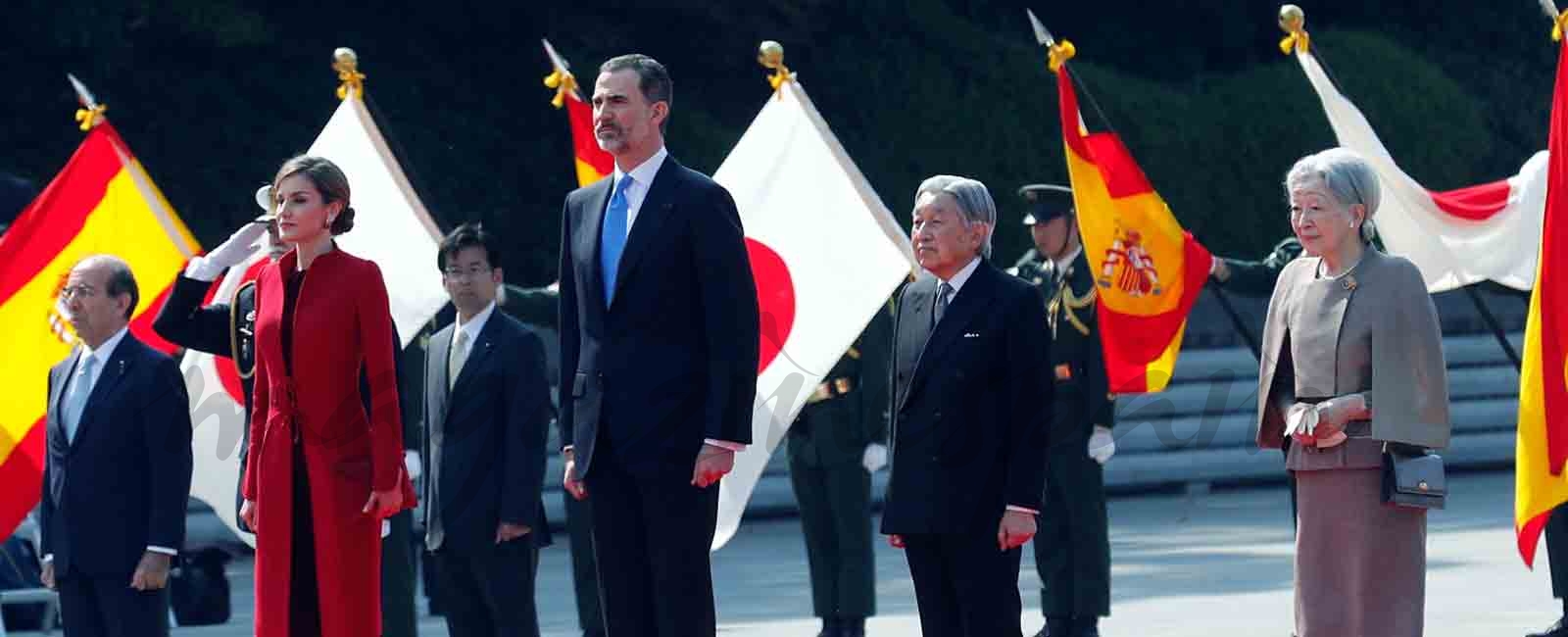 Los reyes Felipe y Letizia recibidos por el Emperador y la Emperatriz de Japón