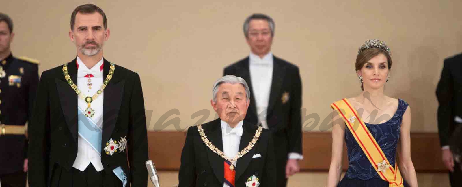 reyes de españa y emperador de japon cena de gala