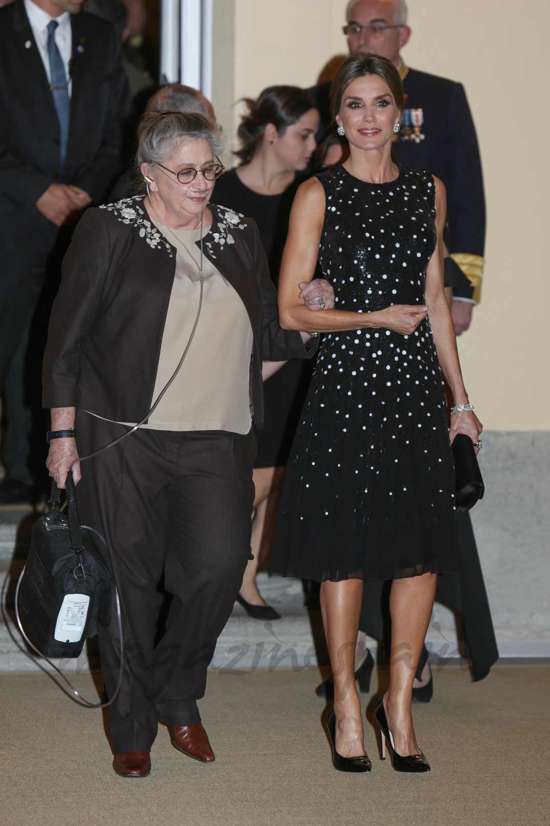 La reina Letizia junto a la señora Rivlin