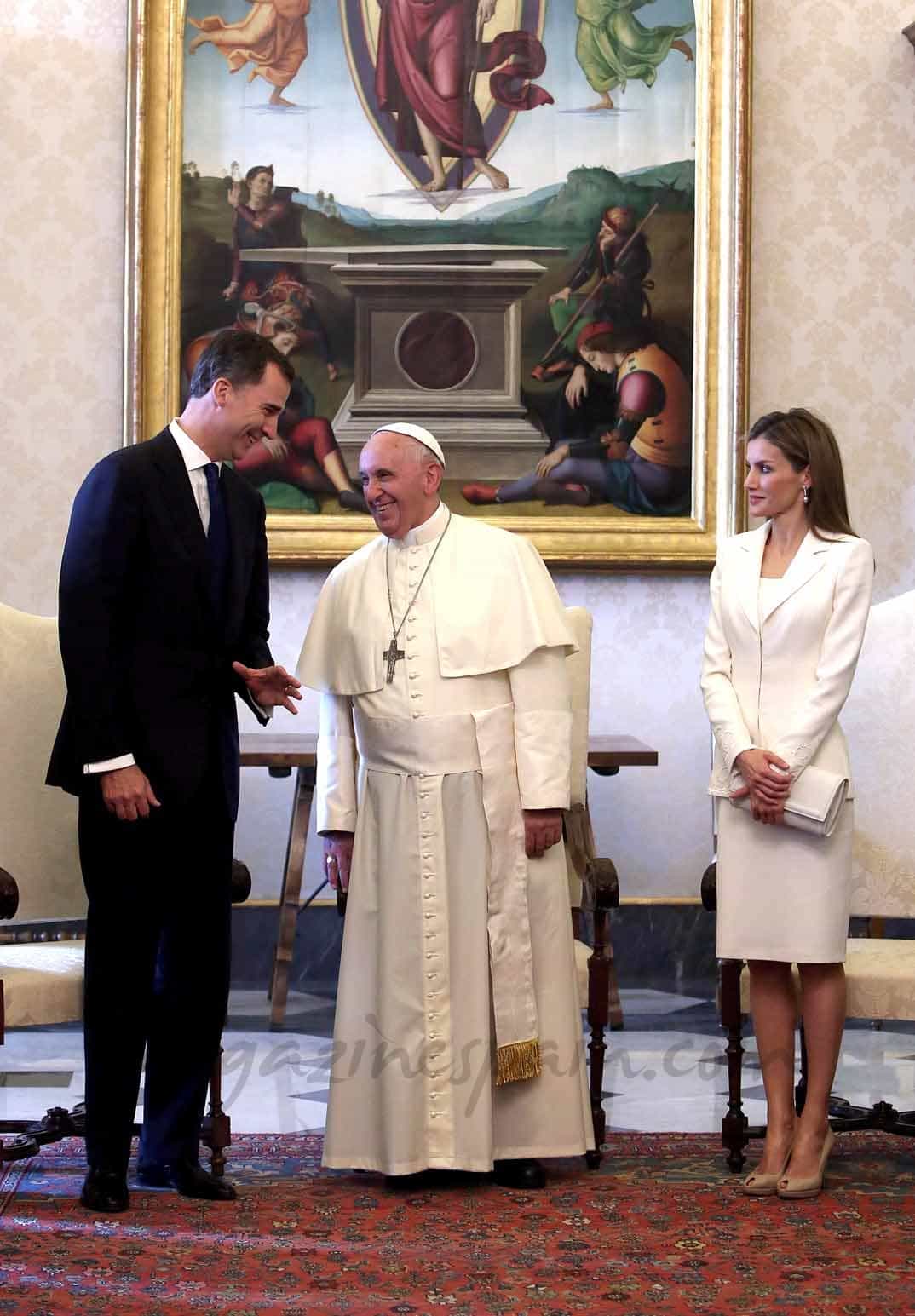 Los reyes Felipe VI y Letizia en el Vaticano