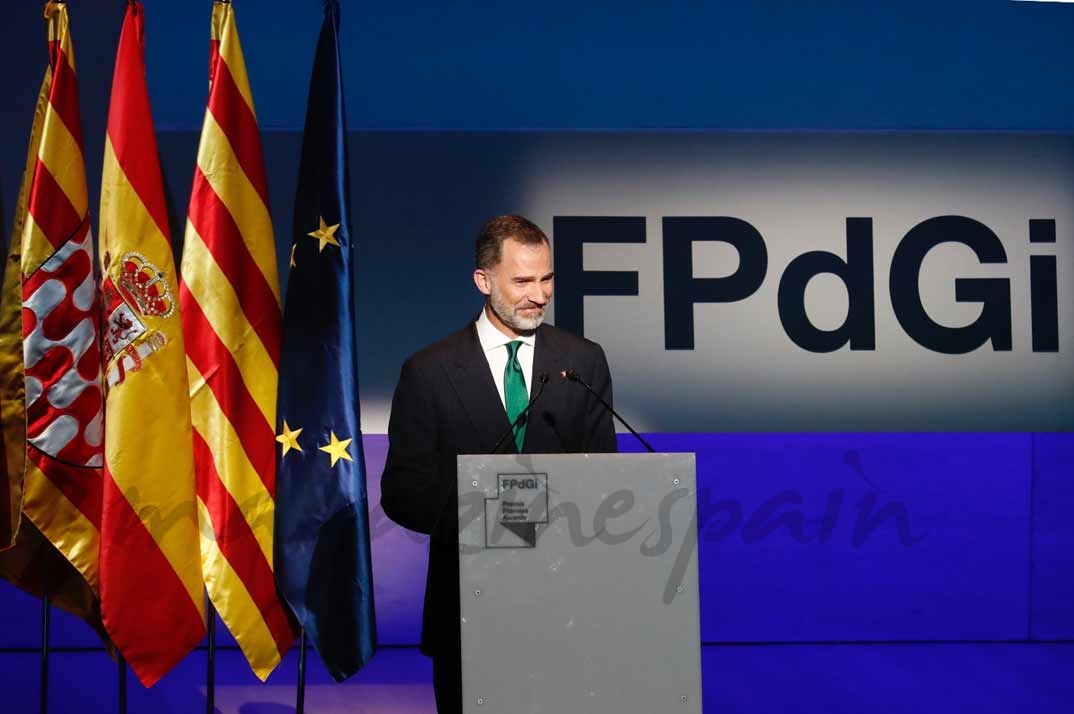 El Rey durante su intervención en la entrega de los Premios Fundación Princesa de Girona 2017 © Casa S.M. El Rey