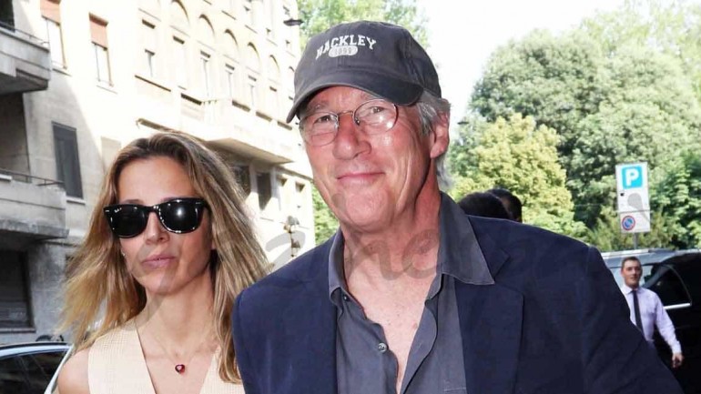 Richard Gere y Alejandra Silva, vacaciones en Milán