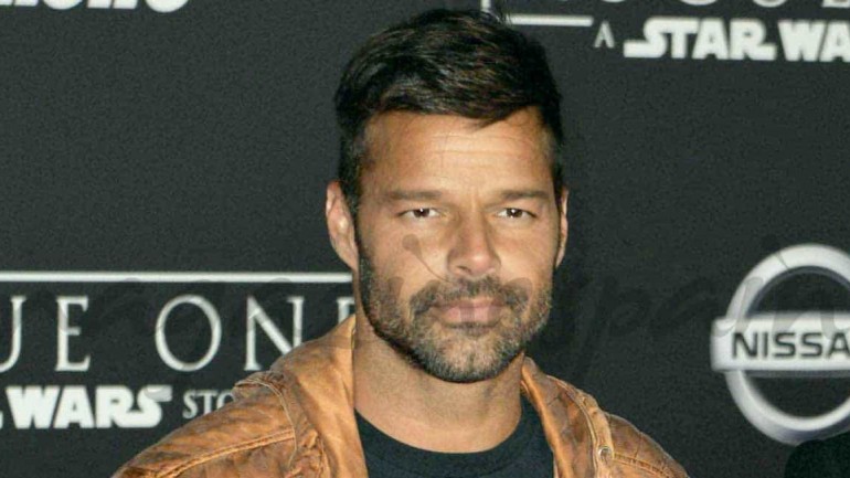 Ricky Martin posa, por primera vez, con su novio y sus hijos
