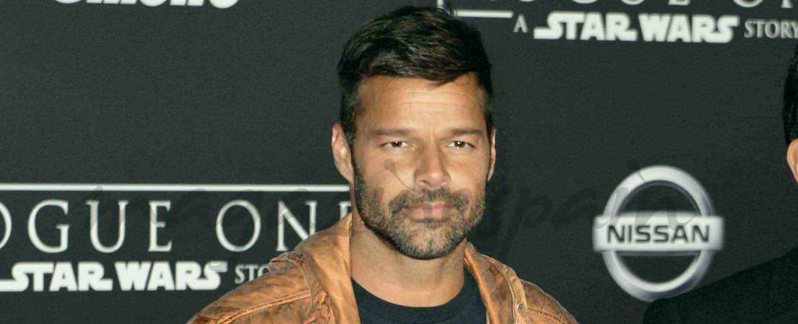 Ricky Martin posa, por primera vez, con su novio y sus hijos