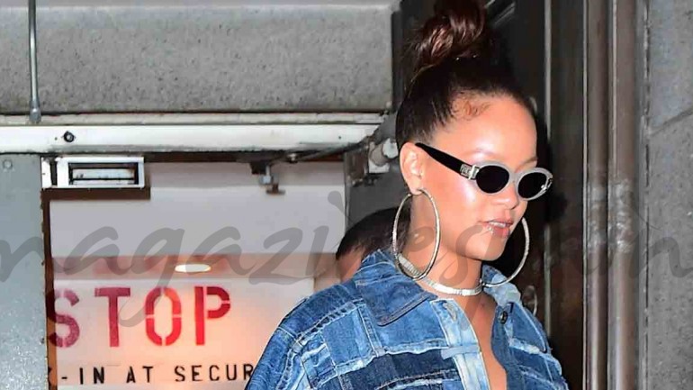 Rihanna, moda denim XXL