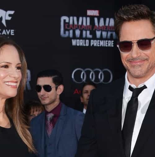Robert Downey Jr y su esposa Susan, en la premiere de “Capitán America: Civil War”
