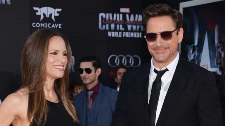 Robert Downey Jr y su esposa Susan, en la premiere de «Capitán America: Civil War»