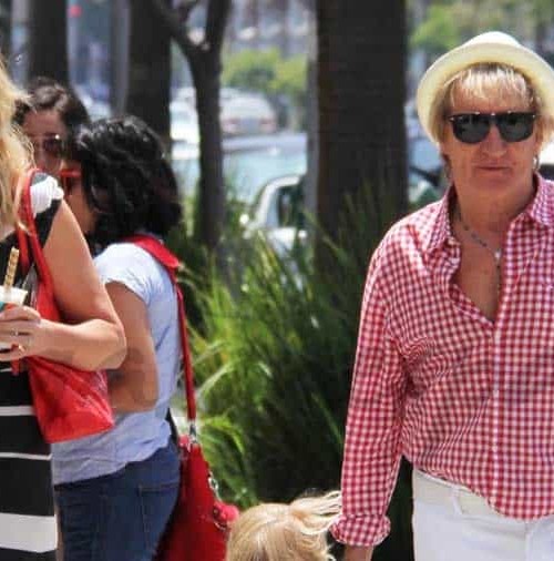 Rod Stewart en familia