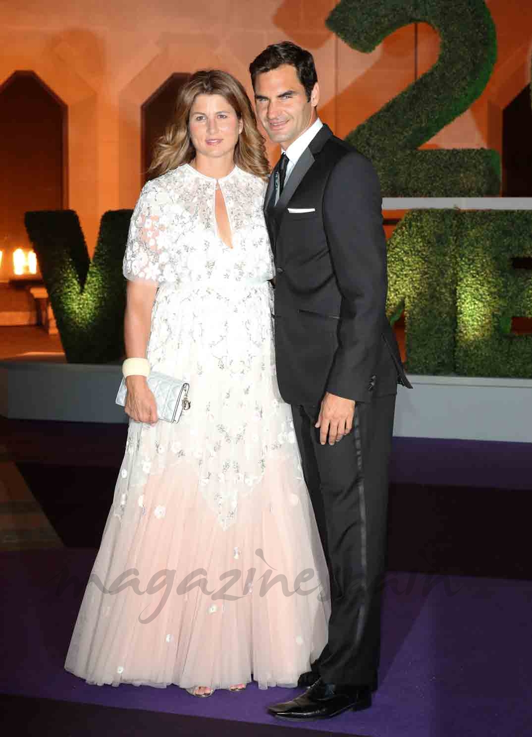 roger federer y mirka vavrinec en wimbledon