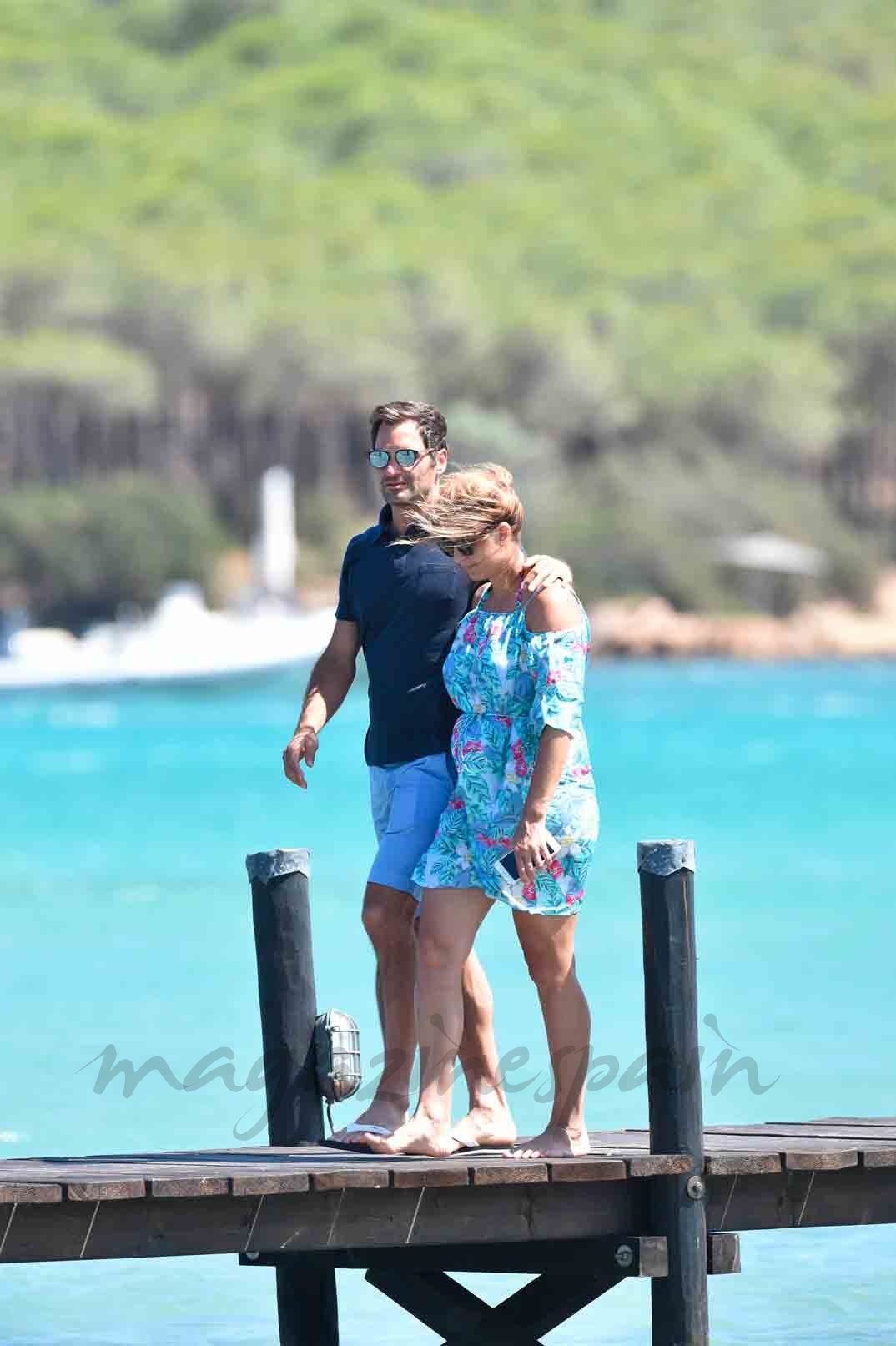 roger federer vacaciones en familia en sardinia