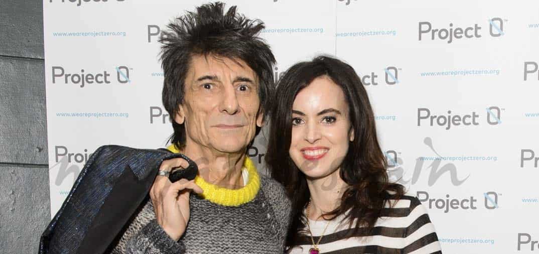 Ronnie Wood y su mujer, la felicidad de los futuros papás