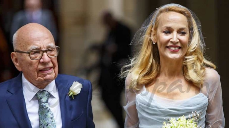 Rupert Murdoch (84) y Jerry Hall (59), matrimonio religioso