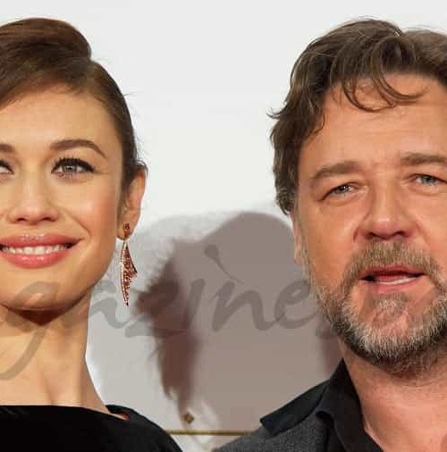 Russell Crowe y Olga Kurylenko en Madrid