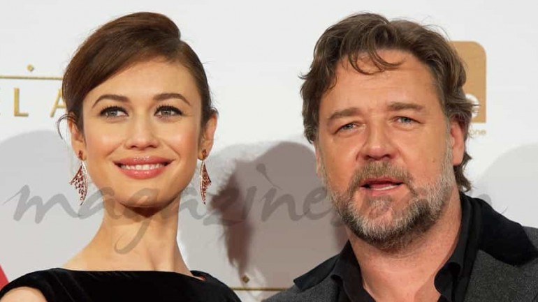 Russell Crowe y Olga Kurylenko en Madrid
