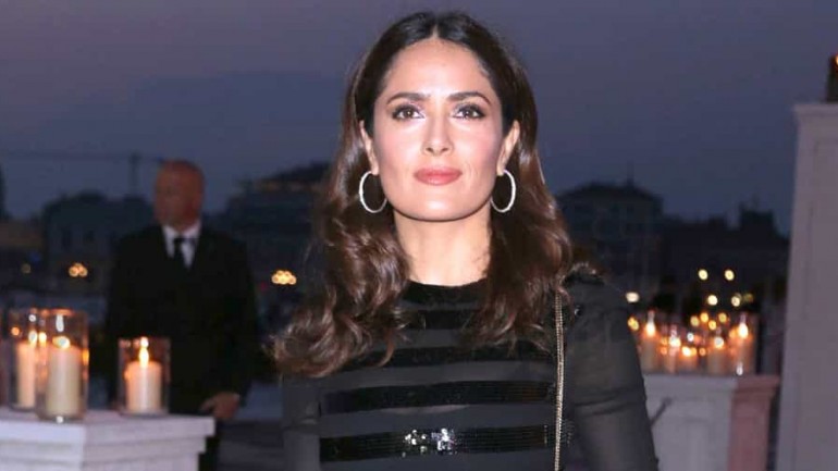 Salma Hayek, glamour en Venecia