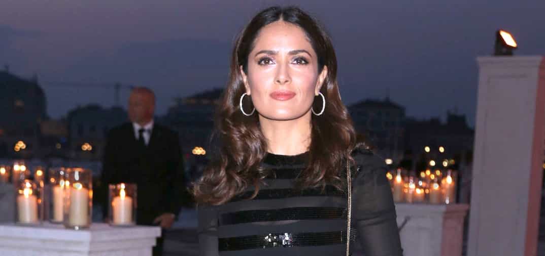 Salma Hayek, glamour en Venecia