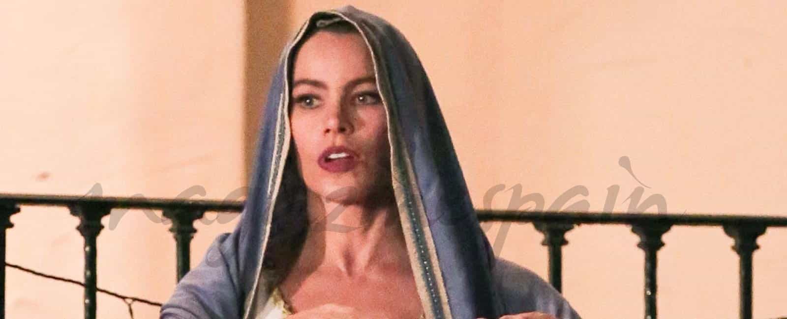 Sofía Vergara, la actriz mejor pagada de la televisión, en el papel de la Virgen María