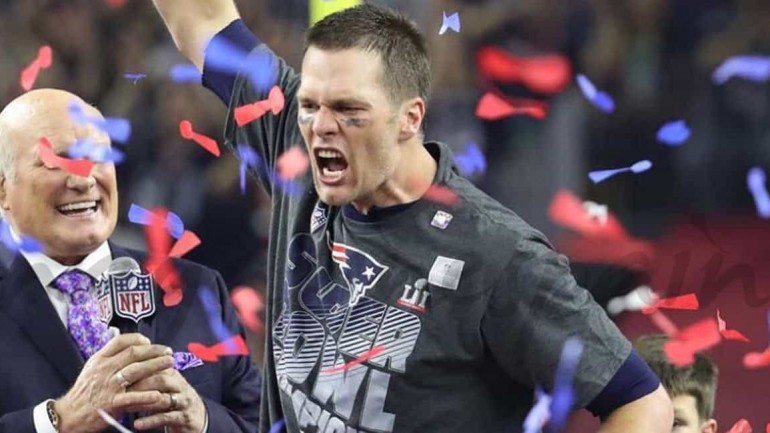 Tom Brady comparte su victoria en la Super Bowl con su familia
