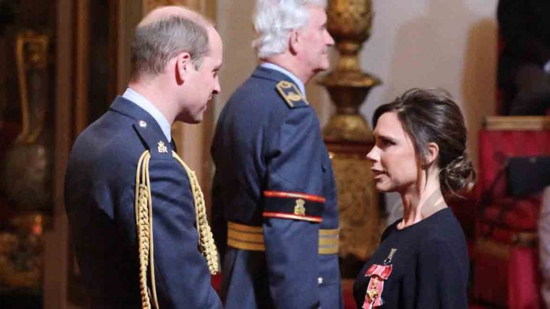 Victoria Beckham condecorada con la Orden del Imperio Británico