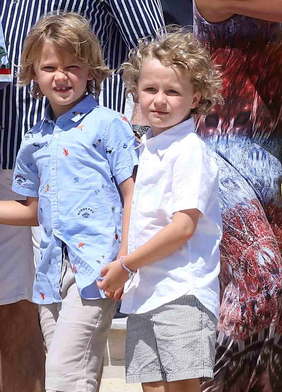 zachary y elijah hijos de elton john en saint tropez